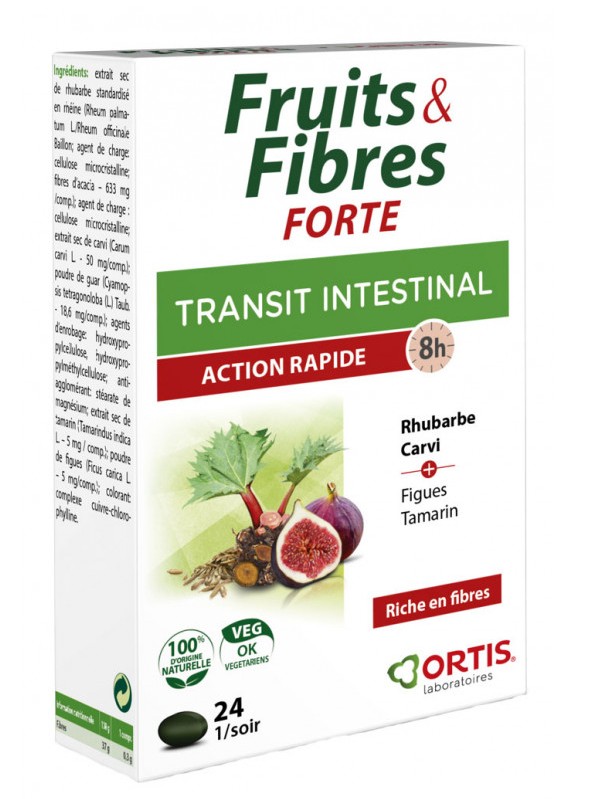 Ortis Fruits & Fibres Forte 24 Comprimés